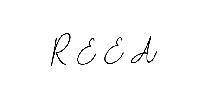 R E E A stylish signature style. Best Handwritten Sign (BallpointsItalic-DORy9) for my name. Handwritten Signature Collection Ideas for my name R E E A. R E E A signature style 11 images and pictures png