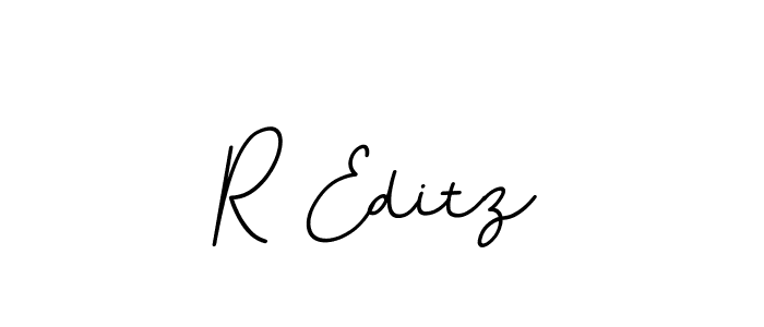 You should practise on your own different ways (BallpointsItalic-DORy9) to write your name (R Editz) in signature. don't let someone else do it for you. R Editz signature style 11 images and pictures png