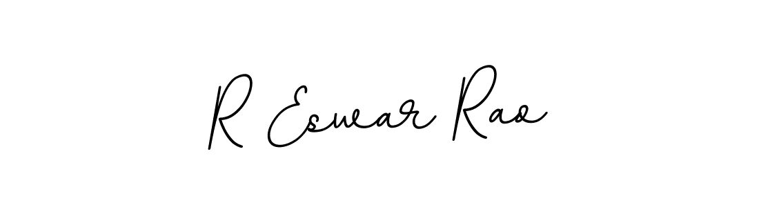 How to make R Eswar Rao name signature. Use BallpointsItalic-DORy9 style for creating short signs online. This is the latest handwritten sign. R Eswar Rao signature style 11 images and pictures png