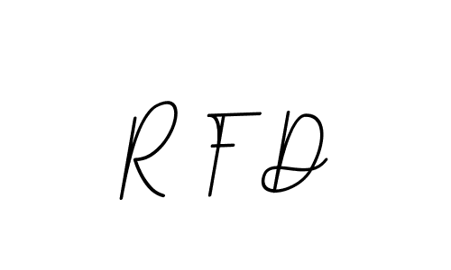 Make a beautiful signature design for name R F D. With this signature (BallpointsItalic-DORy9) style, you can create a handwritten signature for free. R F D signature style 11 images and pictures png