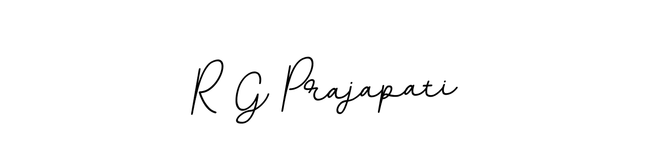 Use a signature maker to create a handwritten signature online. With this signature software, you can design (BallpointsItalic-DORy9) your own signature for name R G Prajapati. R G Prajapati signature style 11 images and pictures png