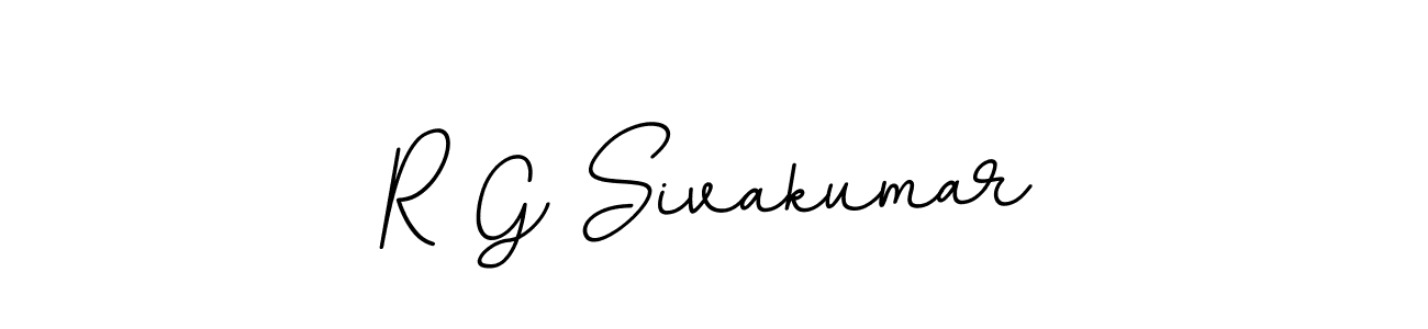 Make a beautiful signature design for name R G Sivakumar. With this signature (BallpointsItalic-DORy9) style, you can create a handwritten signature for free. R G Sivakumar signature style 11 images and pictures png