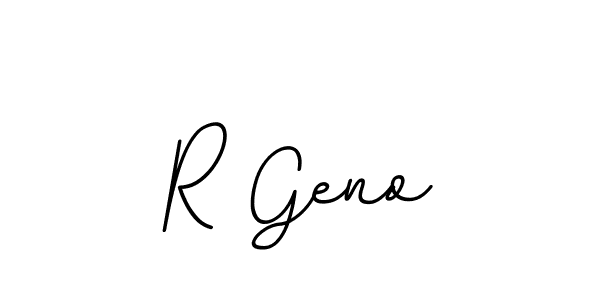 You should practise on your own different ways (BallpointsItalic-DORy9) to write your name (R Geno) in signature. don't let someone else do it for you. R Geno signature style 11 images and pictures png