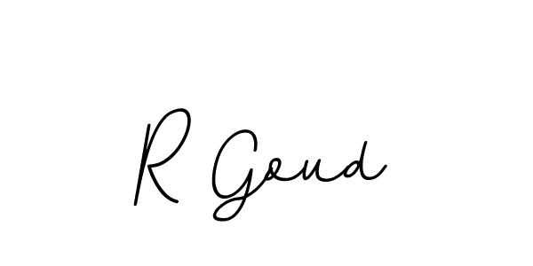 Design your own signature with our free online signature maker. With this signature software, you can create a handwritten (BallpointsItalic-DORy9) signature for name R Goud. R Goud signature style 11 images and pictures png