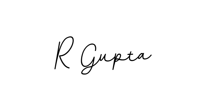 Make a beautiful signature design for name R Gupta. With this signature (BallpointsItalic-DORy9) style, you can create a handwritten signature for free. R Gupta signature style 11 images and pictures png
