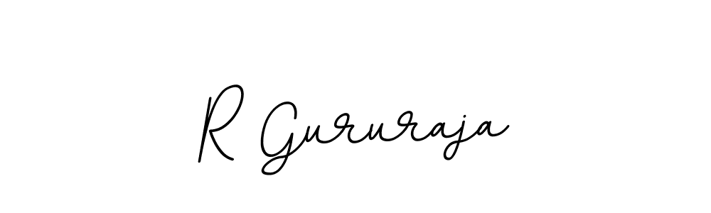 The best way (BallpointsItalic-DORy9) to make a short signature is to pick only two or three words in your name. The name R Gururaja include a total of six letters. For converting this name. R Gururaja signature style 11 images and pictures png