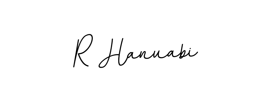 How to make R Hanuabi name signature. Use BallpointsItalic-DORy9 style for creating short signs online. This is the latest handwritten sign. R Hanuabi signature style 11 images and pictures png