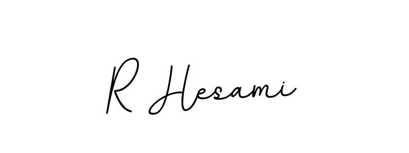 Create a beautiful signature design for name R Hesami. With this signature (BallpointsItalic-DORy9) fonts, you can make a handwritten signature for free. R Hesami signature style 11 images and pictures png