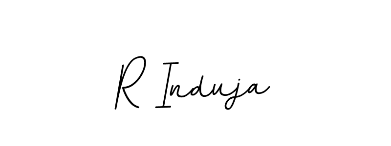 if you are searching for the best signature style for your name R Induja. so please give up your signature search. here we have designed multiple signature styles  using BallpointsItalic-DORy9. R Induja signature style 11 images and pictures png