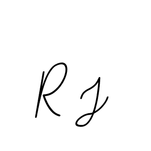 Make a beautiful signature design for name R J. With this signature (BallpointsItalic-DORy9) style, you can create a handwritten signature for free. R J signature style 11 images and pictures png