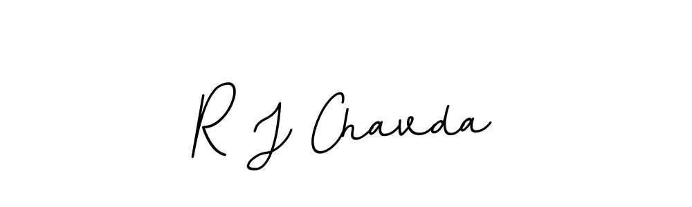 Use a signature maker to create a handwritten signature online. With this signature software, you can design (BallpointsItalic-DORy9) your own signature for name R J Chavda. R J Chavda signature style 11 images and pictures png