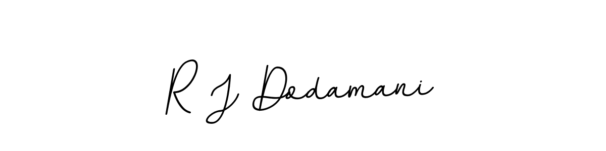 Design your own signature with our free online signature maker. With this signature software, you can create a handwritten (BallpointsItalic-DORy9) signature for name R J Dodamani. R J Dodamani signature style 11 images and pictures png