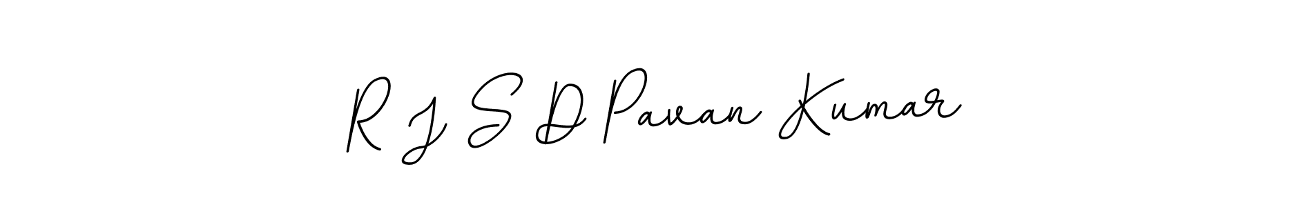 The best way (BallpointsItalic-DORy9) to make a short signature is to pick only two or three words in your name. The name R J S D Pavan Kumar include a total of six letters. For converting this name. R J S D Pavan Kumar signature style 11 images and pictures png