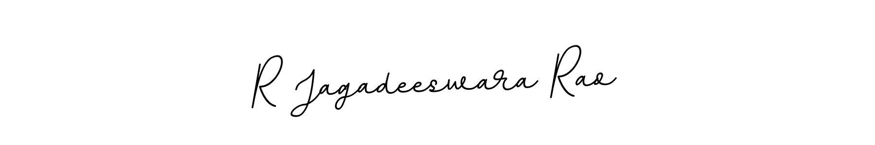 Use a signature maker to create a handwritten signature online. With this signature software, you can design (BallpointsItalic-DORy9) your own signature for name R Jagadeeswara Rao. R Jagadeeswara Rao signature style 11 images and pictures png