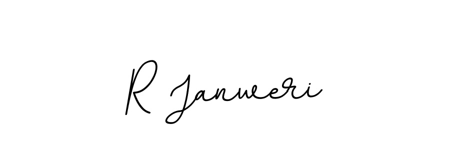 Create a beautiful signature design for name R Janweri. With this signature (BallpointsItalic-DORy9) fonts, you can make a handwritten signature for free. R Janweri signature style 11 images and pictures png
