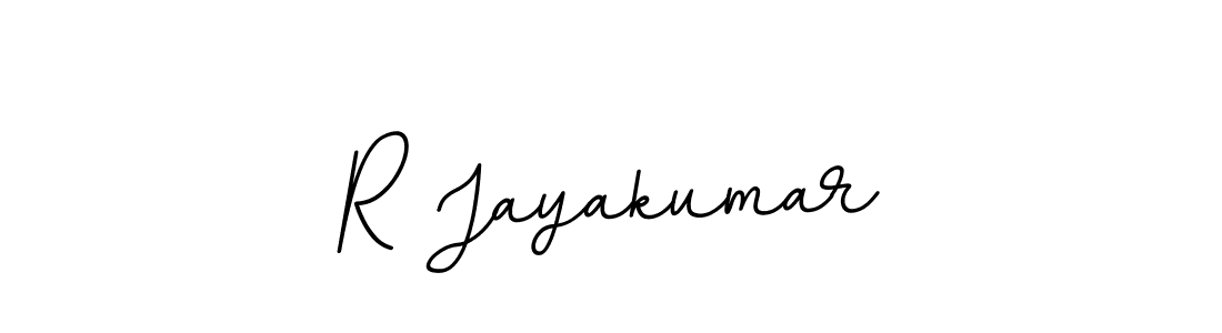 Design your own signature with our free online signature maker. With this signature software, you can create a handwritten (BallpointsItalic-DORy9) signature for name R Jayakumar. R Jayakumar signature style 11 images and pictures png