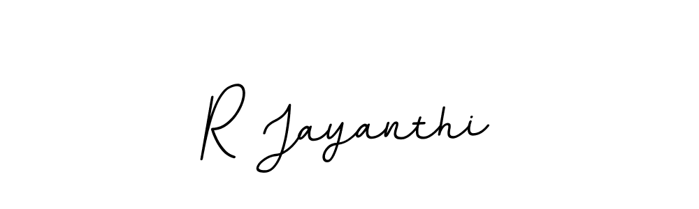 You should practise on your own different ways (BallpointsItalic-DORy9) to write your name (R Jayanthi) in signature. don't let someone else do it for you. R Jayanthi signature style 11 images and pictures png