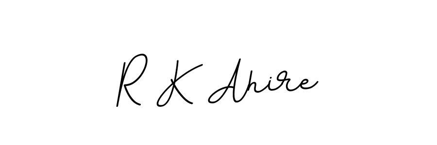 Also we have R K Ahire name is the best signature style. Create professional handwritten signature collection using BallpointsItalic-DORy9 autograph style. R K Ahire signature style 11 images and pictures png