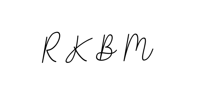 How to make R K B M signature? BallpointsItalic-DORy9 is a professional autograph style. Create handwritten signature for R K B M name. R K B M signature style 11 images and pictures png