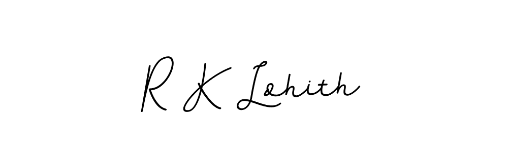 This is the best signature style for the R K Lohith name. Also you like these signature font (BallpointsItalic-DORy9). Mix name signature. R K Lohith signature style 11 images and pictures png