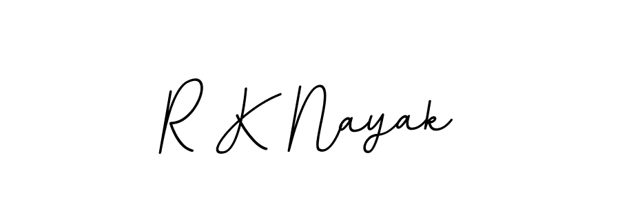 Create a beautiful signature design for name R K Nayak. With this signature (BallpointsItalic-DORy9) fonts, you can make a handwritten signature for free. R K Nayak signature style 11 images and pictures png