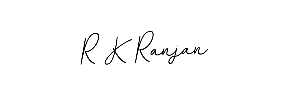 Create a beautiful signature design for name R K Ranjan. With this signature (BallpointsItalic-DORy9) fonts, you can make a handwritten signature for free. R K Ranjan signature style 11 images and pictures png