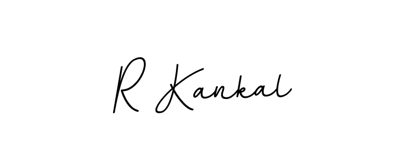 Use a signature maker to create a handwritten signature online. With this signature software, you can design (BallpointsItalic-DORy9) your own signature for name R Kankal. R Kankal signature style 11 images and pictures png