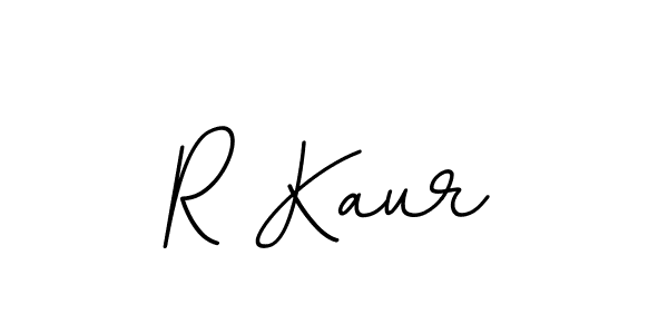 Make a beautiful signature design for name R Kaur. With this signature (BallpointsItalic-DORy9) style, you can create a handwritten signature for free. R Kaur signature style 11 images and pictures png