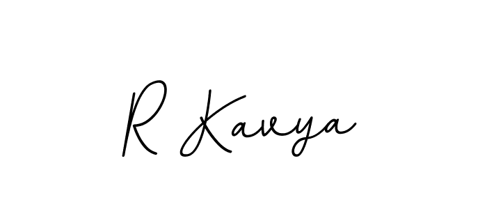 Make a beautiful signature design for name R Kavya. With this signature (BallpointsItalic-DORy9) style, you can create a handwritten signature for free. R Kavya signature style 11 images and pictures png