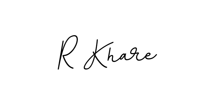 Design your own signature with our free online signature maker. With this signature software, you can create a handwritten (BallpointsItalic-DORy9) signature for name R Khare. R Khare signature style 11 images and pictures png