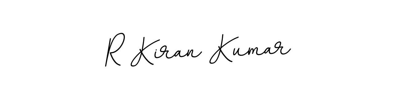 The best way (BallpointsItalic-DORy9) to make a short signature is to pick only two or three words in your name. The name R Kiran Kumar include a total of six letters. For converting this name. R Kiran Kumar signature style 11 images and pictures png