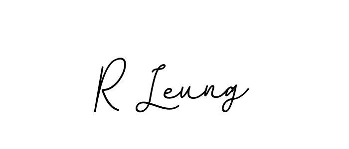 You should practise on your own different ways (BallpointsItalic-DORy9) to write your name (R Leung) in signature. don't let someone else do it for you. R Leung signature style 11 images and pictures png