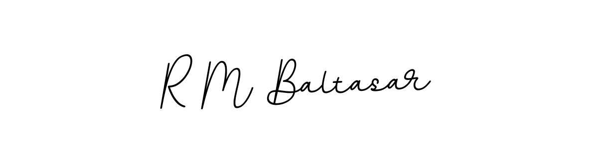 Design your own signature with our free online signature maker. With this signature software, you can create a handwritten (BallpointsItalic-DORy9) signature for name R M Baltasar. R M Baltasar signature style 11 images and pictures png