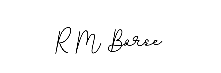 Also we have R M Borse name is the best signature style. Create professional handwritten signature collection using BallpointsItalic-DORy9 autograph style. R M Borse signature style 11 images and pictures png