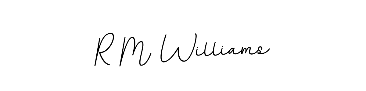 Make a beautiful signature design for name R M Williams. With this signature (BallpointsItalic-DORy9) style, you can create a handwritten signature for free. R M Williams signature style 11 images and pictures png