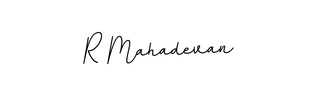 Create a beautiful signature design for name R Mahadevan. With this signature (BallpointsItalic-DORy9) fonts, you can make a handwritten signature for free. R Mahadevan signature style 11 images and pictures png