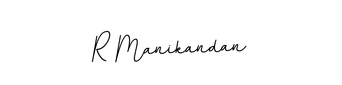 Use a signature maker to create a handwritten signature online. With this signature software, you can design (BallpointsItalic-DORy9) your own signature for name R Manikandan. R Manikandan signature style 11 images and pictures png