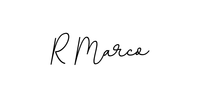 Create a beautiful signature design for name R Marco. With this signature (BallpointsItalic-DORy9) fonts, you can make a handwritten signature for free. R Marco signature style 11 images and pictures png
