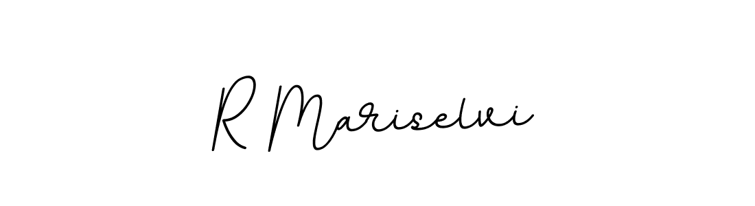 Create a beautiful signature design for name R Mariselvi. With this signature (BallpointsItalic-DORy9) fonts, you can make a handwritten signature for free. R Mariselvi signature style 11 images and pictures png