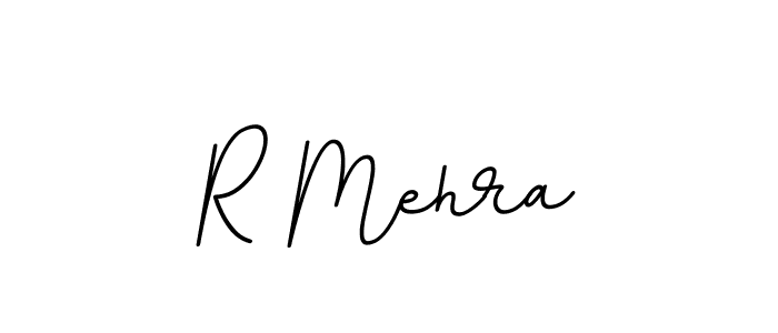 Make a beautiful signature design for name R Mehra. With this signature (BallpointsItalic-DORy9) style, you can create a handwritten signature for free. R Mehra signature style 11 images and pictures png