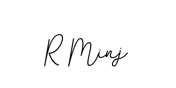 R Minj stylish signature style. Best Handwritten Sign (BallpointsItalic-DORy9) for my name. Handwritten Signature Collection Ideas for my name R Minj. R Minj signature style 11 images and pictures png