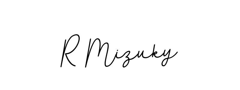 Design your own signature with our free online signature maker. With this signature software, you can create a handwritten (BallpointsItalic-DORy9) signature for name R Mizuky. R Mizuky signature style 11 images and pictures png