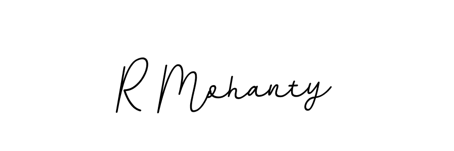 Design your own signature with our free online signature maker. With this signature software, you can create a handwritten (BallpointsItalic-DORy9) signature for name R Mohanty. R Mohanty signature style 11 images and pictures png