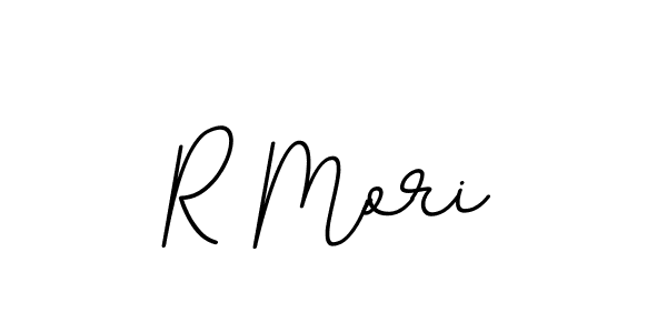 You should practise on your own different ways (BallpointsItalic-DORy9) to write your name (R Mori) in signature. don't let someone else do it for you. R Mori signature style 11 images and pictures png