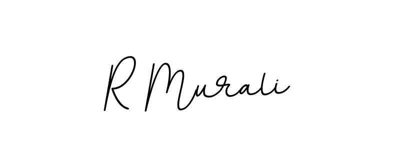 Make a beautiful signature design for name R Murali. With this signature (BallpointsItalic-DORy9) style, you can create a handwritten signature for free. R Murali signature style 11 images and pictures png