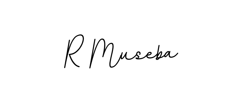 Make a beautiful signature design for name R Museba. With this signature (BallpointsItalic-DORy9) style, you can create a handwritten signature for free. R Museba signature style 11 images and pictures png