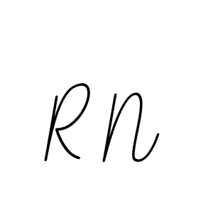 Design your own signature with our free online signature maker. With this signature software, you can create a handwritten (BallpointsItalic-DORy9) signature for name R N. R N signature style 11 images and pictures png