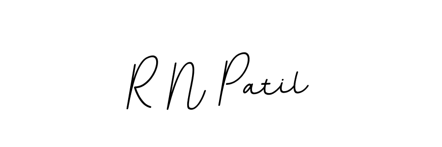 How to make R N Patil name signature. Use BallpointsItalic-DORy9 style for creating short signs online. This is the latest handwritten sign. R N Patil signature style 11 images and pictures png