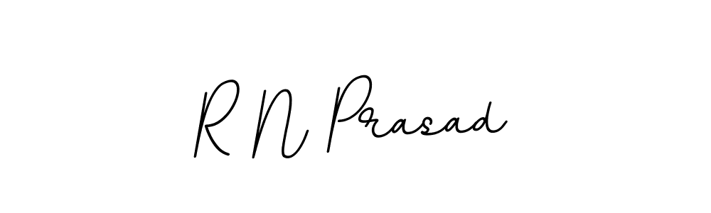 Make a beautiful signature design for name R N Prasad. With this signature (BallpointsItalic-DORy9) style, you can create a handwritten signature for free. R N Prasad signature style 11 images and pictures png