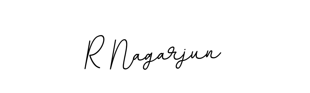 Design your own signature with our free online signature maker. With this signature software, you can create a handwritten (BallpointsItalic-DORy9) signature for name R Nagarjun. R Nagarjun signature style 11 images and pictures png